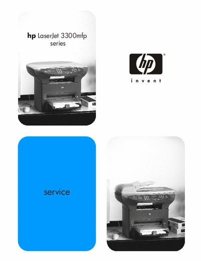 HP LaserJet 3300mfp hp LaserJet 3300mfp
series Service Manual